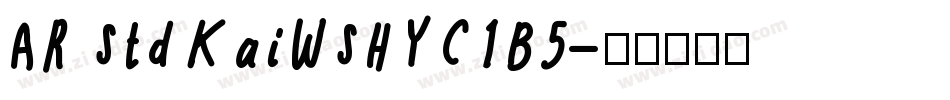 AR StdKaiWSHYC1B5字体转换